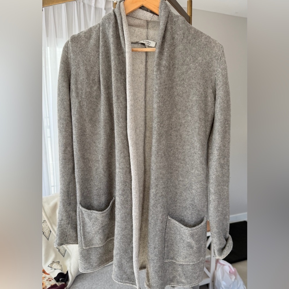 Aritzia Babaton Women’s Beekman Cardigan in Heathered Gray, XXS